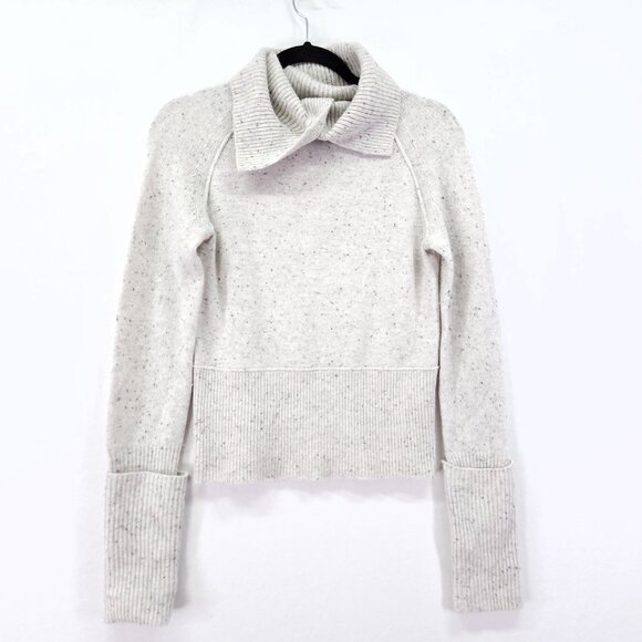 Dorothee Schumacher High Neck Cashmere Speckled Knit Sweater Size 1